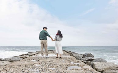 适合与恋人一起散步的江陵大海之旅