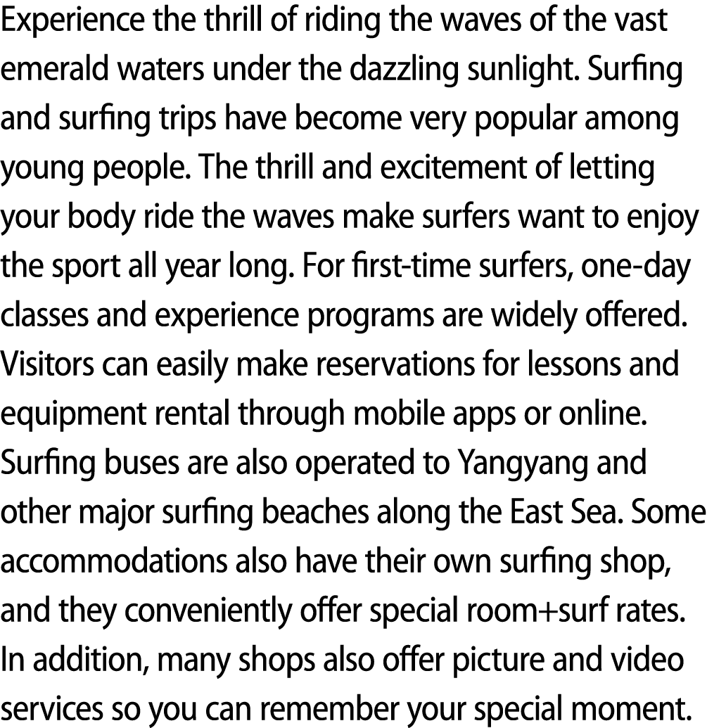 Experience the thrill of riding the waves of the vast emerald waters under the dazzling sunlight. Surfing and surfing...